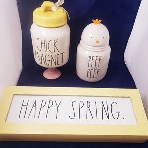 Rae dunn spring easter chick magnet, peep peep